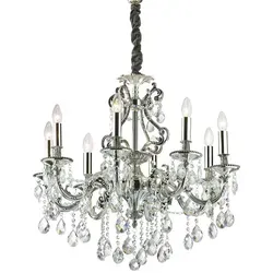 Ideal Lux Kronleuchter GIOCONDA SP8, 8-flammig in silber von Ideal Lux