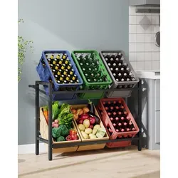 Weinregale Schwarz von SONGMICS