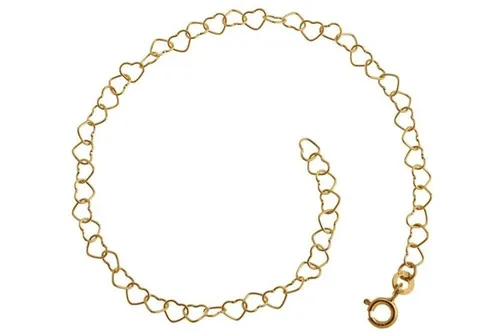 Silberkettenstore Goldarmband Armband Herzen - 333 Gold - 17255 B, Länge: 18cm