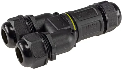 ChiliTec Kabelverbinder 3 Anschlüsse Wasserdicht 3-polig IP68 230V Verteilerdose für Kabel Ø 6-11mm Schraubanschluss