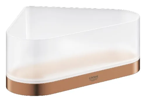 Grohe Selection Duschregal - Elegantes Design in warmem Sonnenuntergang gebürstet - Sonstige Badausstattung mit verdeckter Befestigung und langlebiger StarLight Oberfläche für ein modernes Badezimmer.