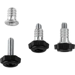 10er Set Verstellfüße M6 X 27,9 Mm Mit Einschlagmuttern in schwarz von SO-TECH