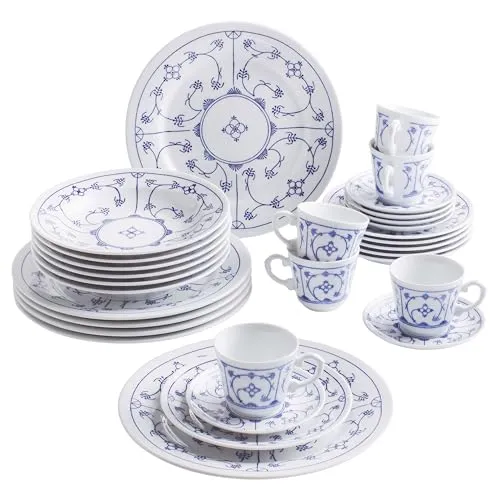 KAHLA Blau Saks Kombiservice 30tlg. für 6 Personen in blau von Kahla