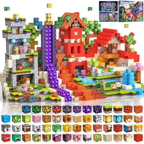Magnetische Bausteine 220 PCS – Kreatives Spielzeug für Kinder