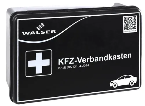 Kfz-Verbandskasten schwarz DIN 13164-2014 von Walser