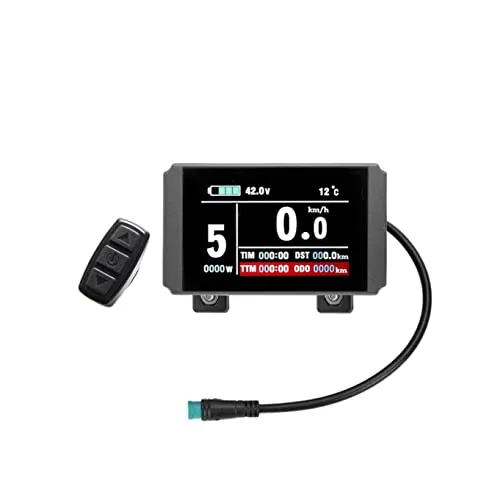 windmeile | Display KT-LCD8H, Waterproof, Tachoanzeige, LCD-Display, Beleuchtet, Multifunktional, 5-pin Julet Stecker, E-Bike, Elektro Fahrrad, Pedelec, 24V/36V/48V