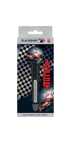 Elkadart Dartpfeil ELKADART Turbo, Steel Dart, 22 Gramm, Messing vernickelt, Komplettsatz