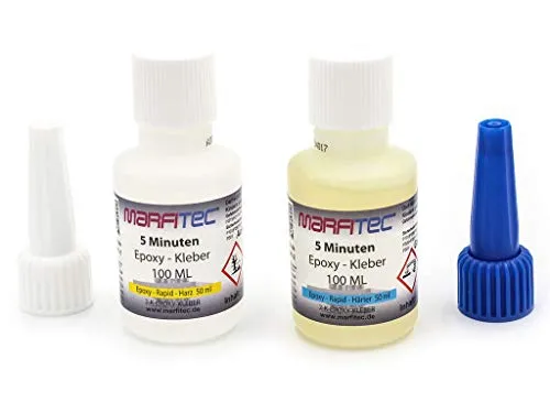 marfitec 5-Minuten-Epoxy 100ml (Epoxidharz 50ml, Epoxidhärter 50ml)