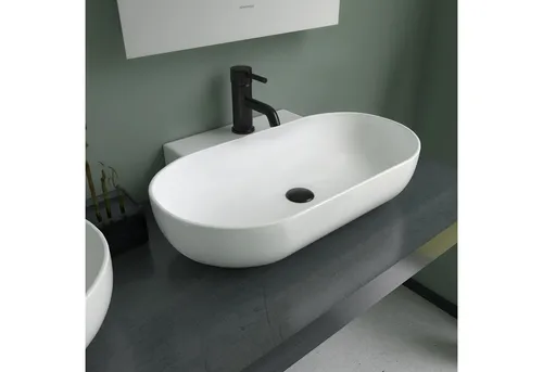 Alpenberger Ovaler Waschtisch in Weiß von Alpenberger