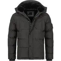 Alessandro Salvarini Herren Winterjacke AS-326 mit Teddyfell und abnehmbarer Kapuze - Die Alessandro Salvarini Herren-Winterjacke AS-326 kombiniert sportliche Eleganz mit funktionalem Design. Das wasserabweisende Material und das kuschelige Teddyfell-Innenfutter bieten optimalen Komfort für kalte Tage.