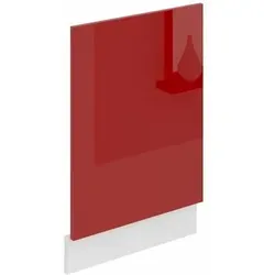 Belini Frontblende für Geschirrspüler 45 cm, Rot Hochglanz