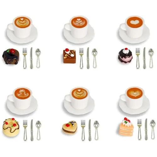 Stücke Wichtel Zubehör Puppenhaus Zubehör Mini Food Miniatur Essen Wichtelzubehör Miniatur Zubehör für Miniküche Mini Teeparty DIY Mikrolandschaft Mini Essen Selber Machen Set 42