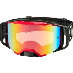 ONeal B-33 Hexa Crossbrille - Schwarz/Rot, Rot-Verspiegelt - Sportbrille für höchste Ansprüche mit kratzfesten, UV-filternden Polycarbonat-Scheiben und modernem Design. Optimaler Komfort und Sicherheit dank dreilagigem Schaumstoff und verstellbarem Goggle-Strap.
