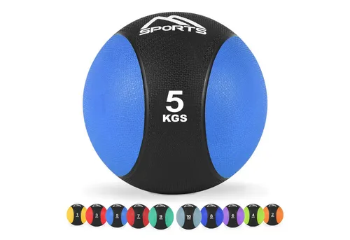 MSports® Medizinball Medizinball 1 – 10 kg – inkl. Übungsposter