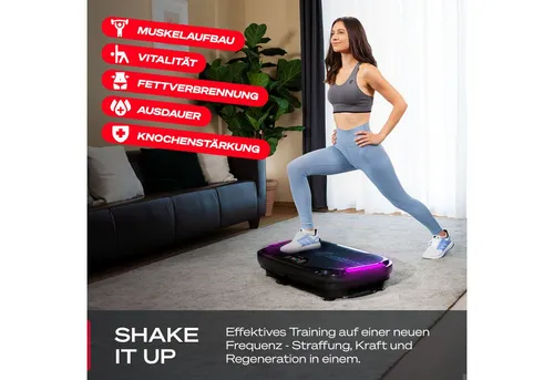 Sportstech Vibrationsplatte VP275 | 99 Trainingsstufen