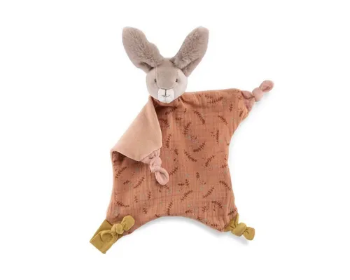 Produktbild Moulin Roty Schmusetuch Trois Lapins Schmusetuch Hase rot 30cm Schnuffeltuch Kuscheltuch