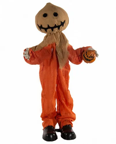 Produktbild Horror-Shop Dekoobjekt Sammy mit Jutemaske – Spooky Halloween Standfigur