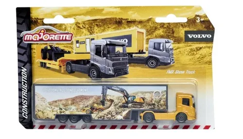 MAJORETTE 212057288 Volvo Transporter Assortment - Spielzeugautos – Hochwertige Volvo LKWs in verschiedenen Ausführungen für Kinder ab 3 Jahren, ideal zum Spielen und Sammeln!