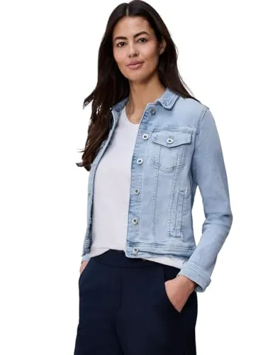 Street One Damen Jeansjacke mit Brusttaschen - Vielseitige Denim Jacke mit Hemdkragen und Knöpfen, ideal für lässige Outfits und jeden Anlass.
