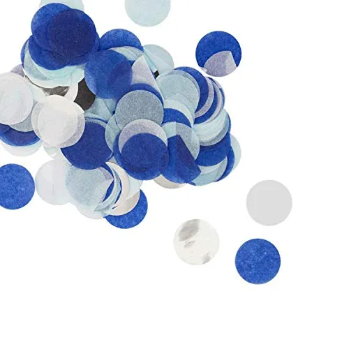 Oblique Unique® Papier Konfetti Blau Silber Schwarz Tisch Streu Deko für Geburtstag Party Hochzeit Feier JGA Junggesellinnenabschied