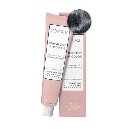 COLOR.IT by BM - Permanente Haarfarbe in Salonqualität, 100ml (8.111 Hellblond Asch Extra, 1er Pack)