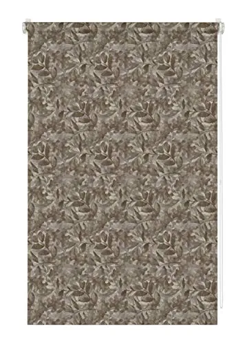 GARDINIA EASYFIX Rollo Dekor zum Klemmen, Blickdicht, Alle Montage-Teile inklusive, Natural Camouflage, Schoko/Sand, 45 x 150 cm (BxH)