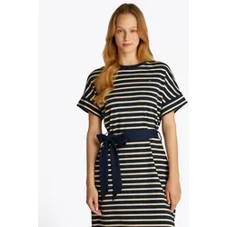 Tommy Hilfiger A-Linien-Kleid COTTON INTERLOCK SHORT DRESS - Feminin gestreiftes A-Linien-Kleid aus 100% Baumwolle mit Bindeband, ideal für einen lässigen Look. Perfekt für warme Tage!