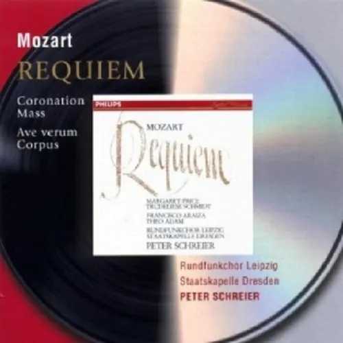 PETER SCHREIER/SKD/+ - MOZART-REQUIEM KV 626/KRÖNUNGSMESSE CD 21 TRACKS NEU