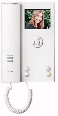 Ritto RGE1786770 Video-Hausstation Color weiß - 89 mm TFT-Display, brillante Farbqualität und vielseitige Ruf- und Schaltfunktionen