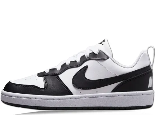Nike Court Borough Low Recraft (Gs) 131 White/Black 40 - Sportlicher Sneaker für Kinder, bietet hervorragende Dämpfung und Flexibilität für unbeschwertes Spielen und Rennen, ideal für Sport und Alltag.