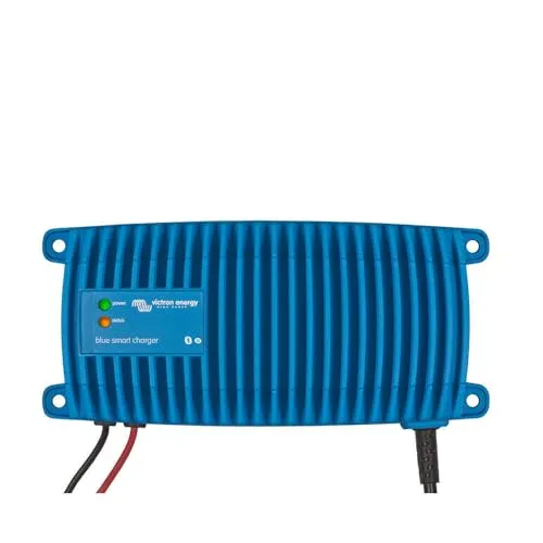 Victron Energy Blue Smart IP67 12V 25A Batterie Ladegerät - Fahrzeugbatterie-Ladegeräte mit integriertem Bluetooth für einfache Überwachung und Steuerung über die VictronConnect App. Ideal für Oldtimer, Boote und Motorräder, wasserdicht und stoßfest.