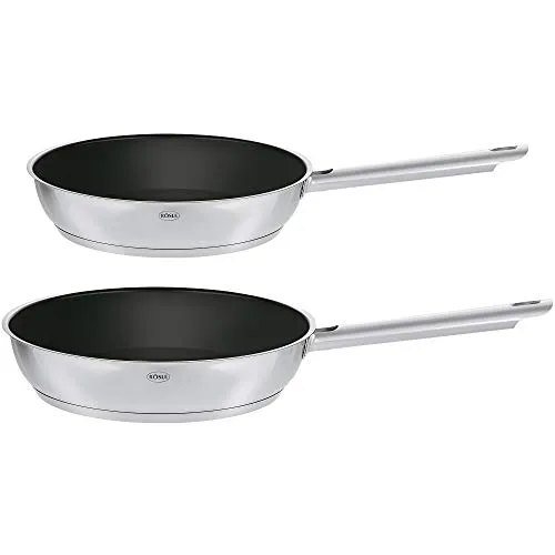 RÖSLE ELEGANCE Bratpfannen-Set 2-tlg. - Hochwertige Universalpfannen - Pfannen Set mit robuster ProCera Antihaftversiegelung, ideal für vielseitiges Braten. Temperaturbeständig bis 400 °C, geeignet für alle Herdarten.