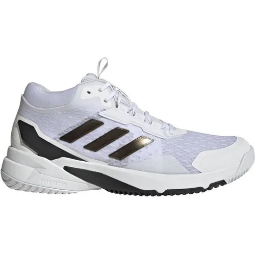 ADIDAS Herren Handballschuhe Crazyflight 6 Mid Indoor - Leichte Handballschuhe für optimale Leistung. Atmungsaktives Mesh-Obermaterial und BOOST Zwischensohle bieten Stabilität und Dämpfung für explosive Bewegungen im Hallensport.