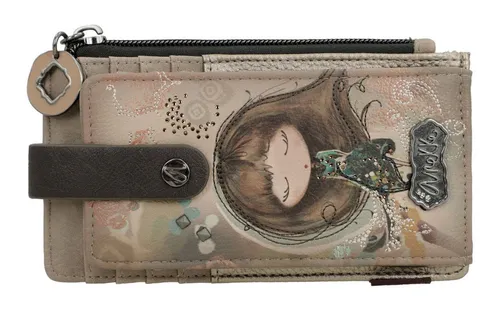 Anekke Kartenetui Card Holder - Multicolor - Praktisches Etui mit 9 Fächern für Karten und 2 Zipperfächern für Münzgeld. Ideal für stressfreies Bezahlen und optimalen Überblick!