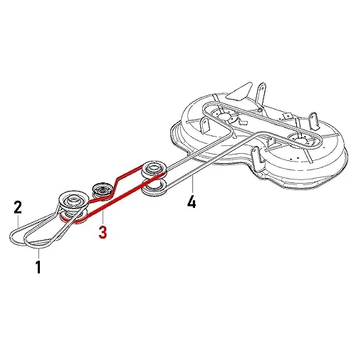 Federal 40 Keilriemen 589532801 oder 575225501 passend für Rasentraktor Husqvarna Rider 111 B, 111 B5, 112 C, 112 C5