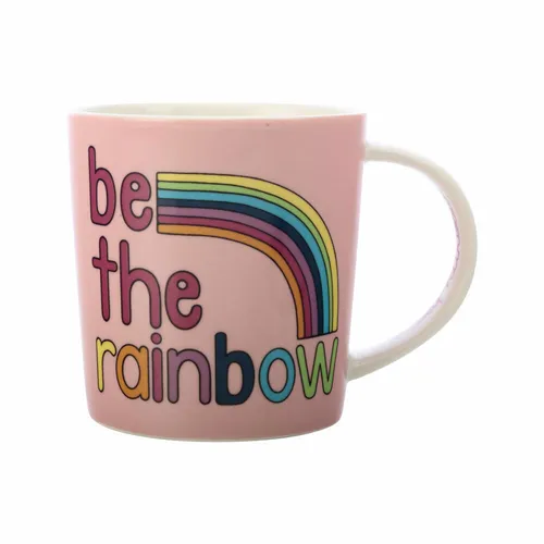 Maxwell & Williams Becher Be Kind - Be The Rainbow, Tasse, Porzellan, Bunt 380ml