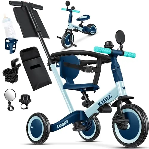 KIDIZ Laufrad 6in1 Dreirad Loopy in blau von KIDIZ