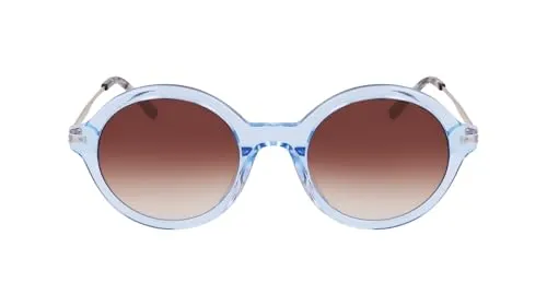 DKNY Women's Sunglasses DK714S - Crystal Ice Blue with Gradient Brown Lens