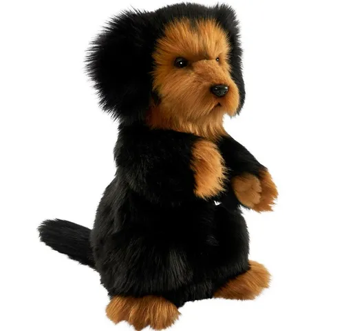 Hansa Toy 7157 Dackel Handpuppe 35 cm - Kuscheltier Handpuppe, ideal für die motorische Entwicklung, extra gepolstert für hohen Tragekomfort und nach höchsten Sicherheitsstandards zertifiziert.