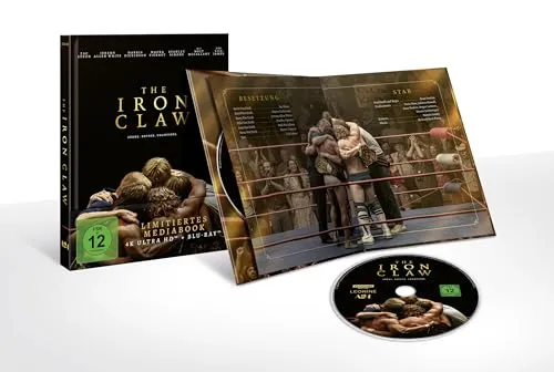 The Iron Claw UHD Mediabook [Blu-ray] - Filme, hochwertiges Mediabook mit UHD-Qualität für ein optimales Seherlebnis.