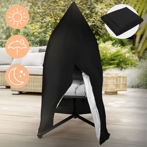 ML-DESIGN Gartenmöbel-Schutzhülle für Hängestuhl - Sitzgruppen-Schutzhüllen, wasserdicht und UV-beständig, schützt Ihren Hängekorb zuverlässig vor Witterungseinflüssen.