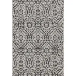 benuta Nest In- & Outdoor-Teppich Cleo Weiß/Schwarz 120x170 cm - Vielseitiger Teppich für Garten und Balkon - CLEO ist der perfekte Allrounder für drinnen und draußen. Mit seinem robusten Design und der pflegeleichten Oberfläche bringt er entspannte Boho-Vibes in jeden Raum und bleibt auch bei Sonneneinstrahlung farblich beständig.