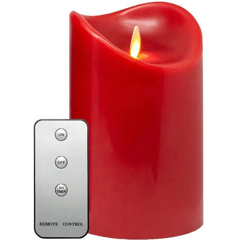LED Kerze 15cm mit Timer & Fernbedienung