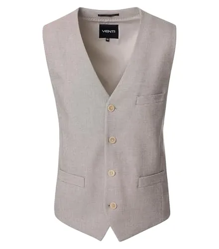 VENTI Anzugweste braun 50 - Elegante Anzugweste für Herren in braun, Größe 50. Hergestellt aus hochwertigem Material für optimalen Tragekomfort, ideal für Business- und Abendveranstaltungen.