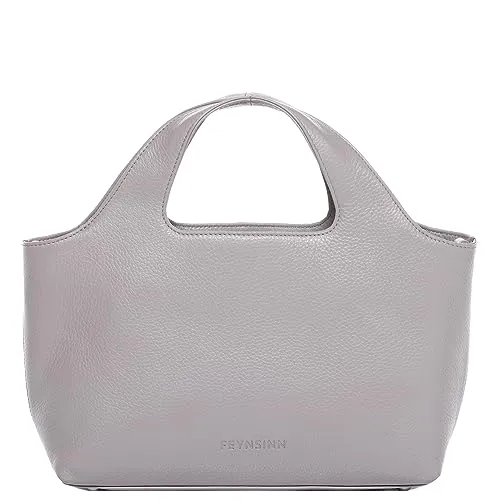 FEYNSINN Handtasche NEA aus Nappa-Leder – Elegante Henkeltasche für Damen mit Laptop-Hülle - Stilvolle Handtasche (35 x 31 x 10 cm) aus hochwertigem Nappa-Leder mit herausnehmbarer Laptophülle. Ideal für City, Büro oder Shopping. Hoher Tragekomfort durch abnehmbaren Schultergurt.