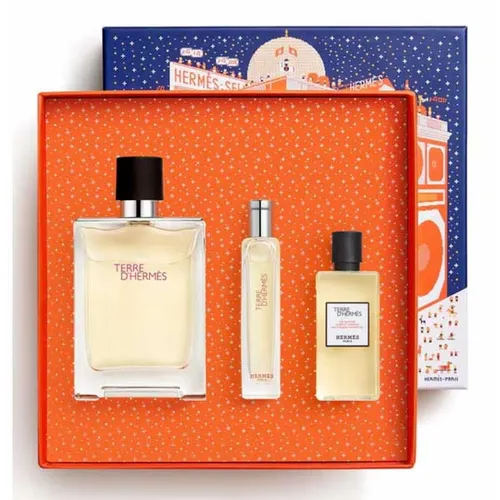 HERMÈS Terre d’Hermès Eau de Toilette Set – Geschenkset für Herren - Entdecken Sie das HERMÈS Terre d’Hermès Eau de Toilette Set. Ideal für besondere Anlässe, bietet es eine exquisite Auswahl an Düften und Kosmetik, die Freude bereitet. Perfekt verpackt und bereit zum Verschenken.