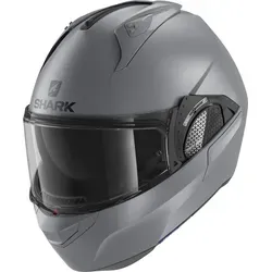 Shark Evo-GT Blank Klapphelm, grau, Größe S für Männer - Motorradhelme mit hochwertiger thermoplastischer Schale und optischem Visier der Klasse 1 für beste Sicht und Sicherheit.