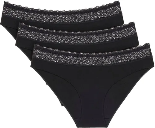 TRIUMPH Feel of Modal Tai 3P Damen Slip, Gr. XS, Schwarz von Triumph