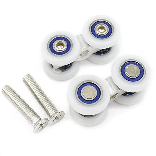 Linwnil 2 x Ersatzrollen für Duschkabinentür mit 20 mm Durchmesser (20 mm - 2 Stück)