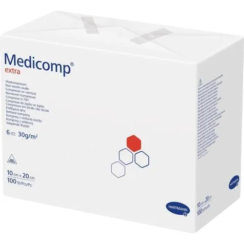 Medicomp extra Vlieskomp.unsteril 10x20 cm 6lagig